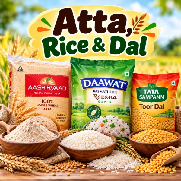 Atta, Rice & Dal