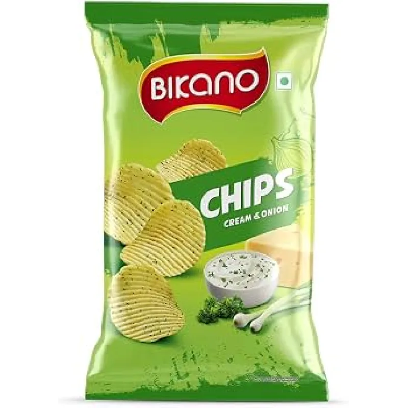 Bikano Cream & Onion Chips